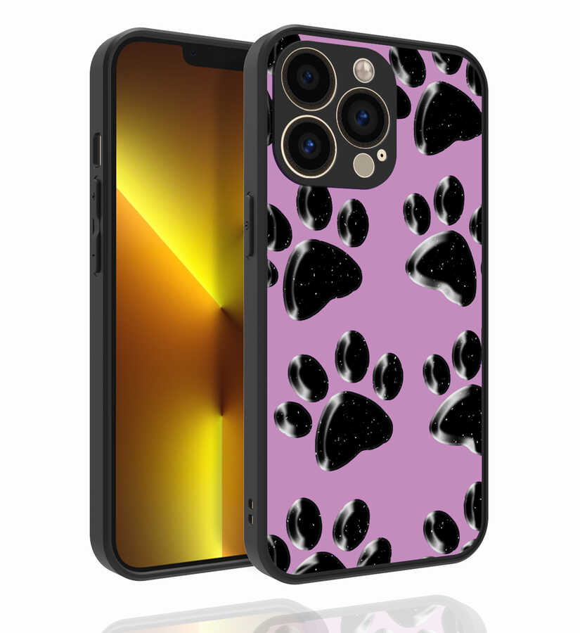 iPhone 13 Pro Uyumlu Desenli Kamera Korumalı Parlak NXXA Nora Kapak-NO3