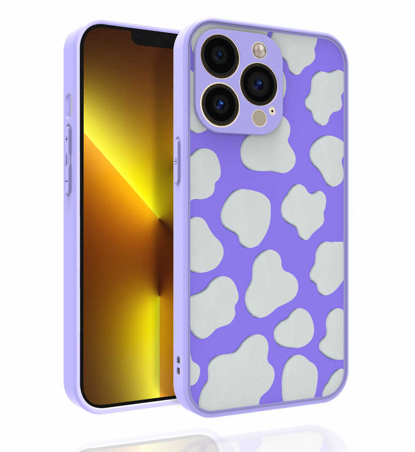 iPhone 13 Pro Uyumlu Desenli Kamera Korumalı Parlak NXXA Nora Kapak-NO6