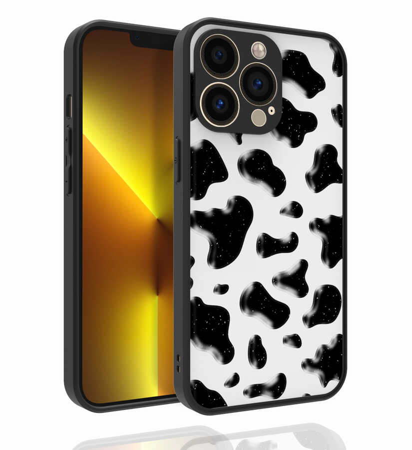 iPhone 13 Pro Max Uyumlu Desenli Kamera Korumalı Parlak NXXA Nora Kapak-NO2