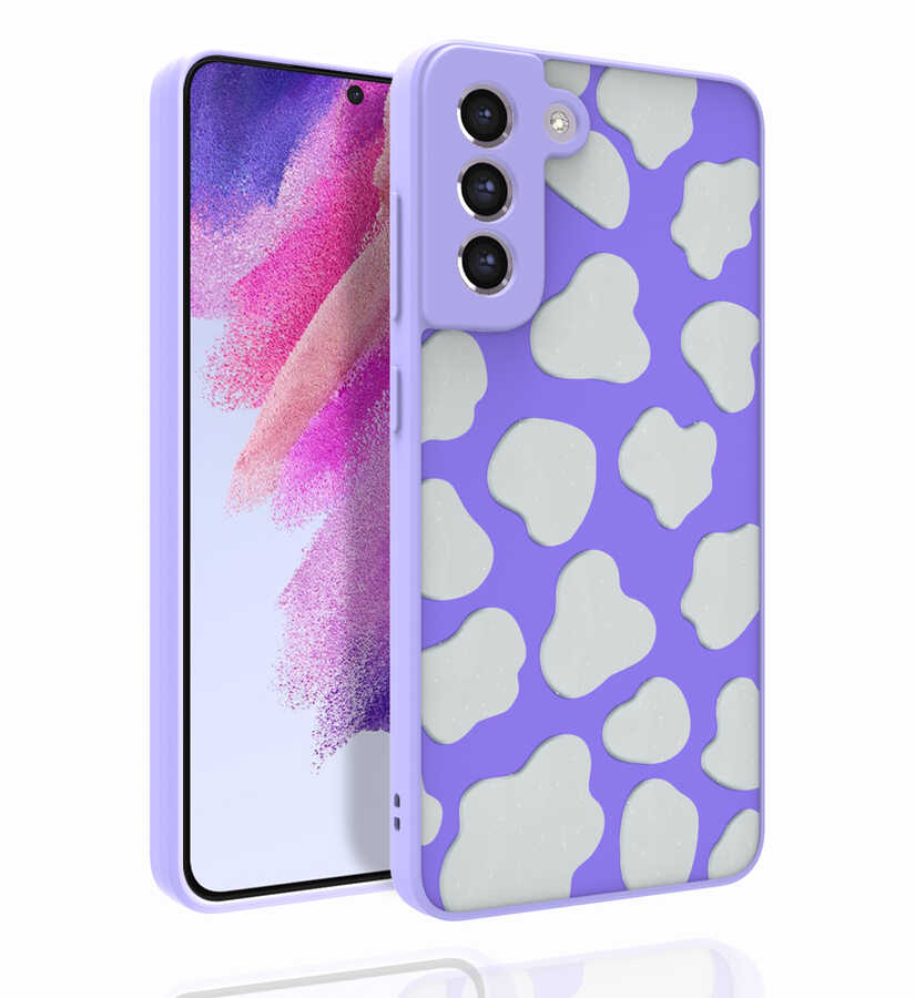 Galaxy S21 FE Kılıf Desenli Kamera Korumalı Parlak NXXA Nora Kapak-NO6