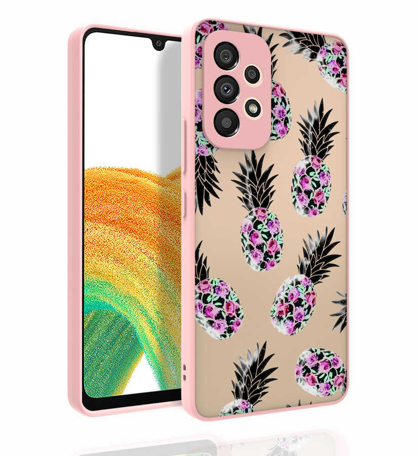 Galaxy A53 5G Kılıf Desenli Kamera Korumalı Parlak NXXA Nora Kapak-NO1