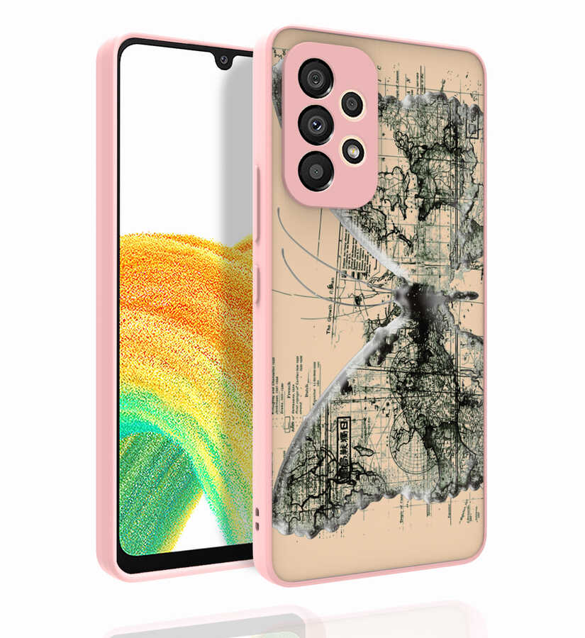 Galaxy A53 5G Kılıf Desenli Kamera Korumalı Parlak NXXA Nora Kapak-NO4