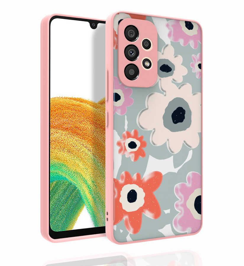 Galaxy A53 5G Kılıf Desenli Kamera Korumalı Parlak NXXA Nora Kapak-NO5