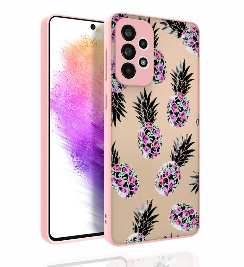 Galaxy A73 Kılıf Desenli Kamera Korumalı Parlak NXXA Nora Kapak-NO1