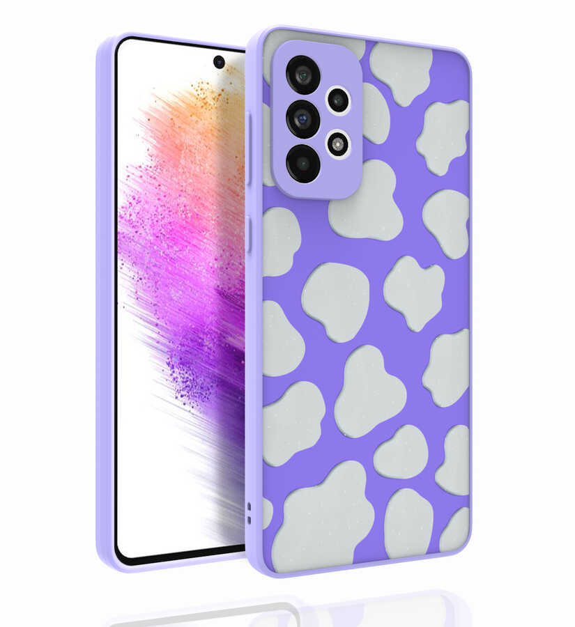 Galaxy A73 Kılıf Desenli Kamera Korumalı Parlak NXXA Nora Kapak-NO6