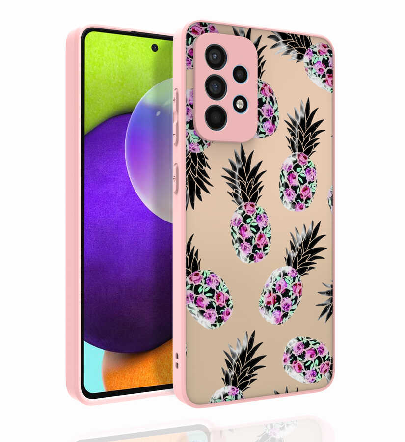 Galaxy A52 Kılıf Desenli Kamera Korumalı Parlak NXXA Nora Kapak-NO1