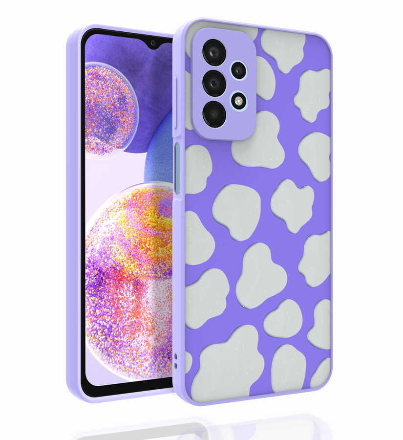 Galaxy A23 Kılıf Desenli Kamera Korumalı Parlak NXXA Nora Kapak-NO6