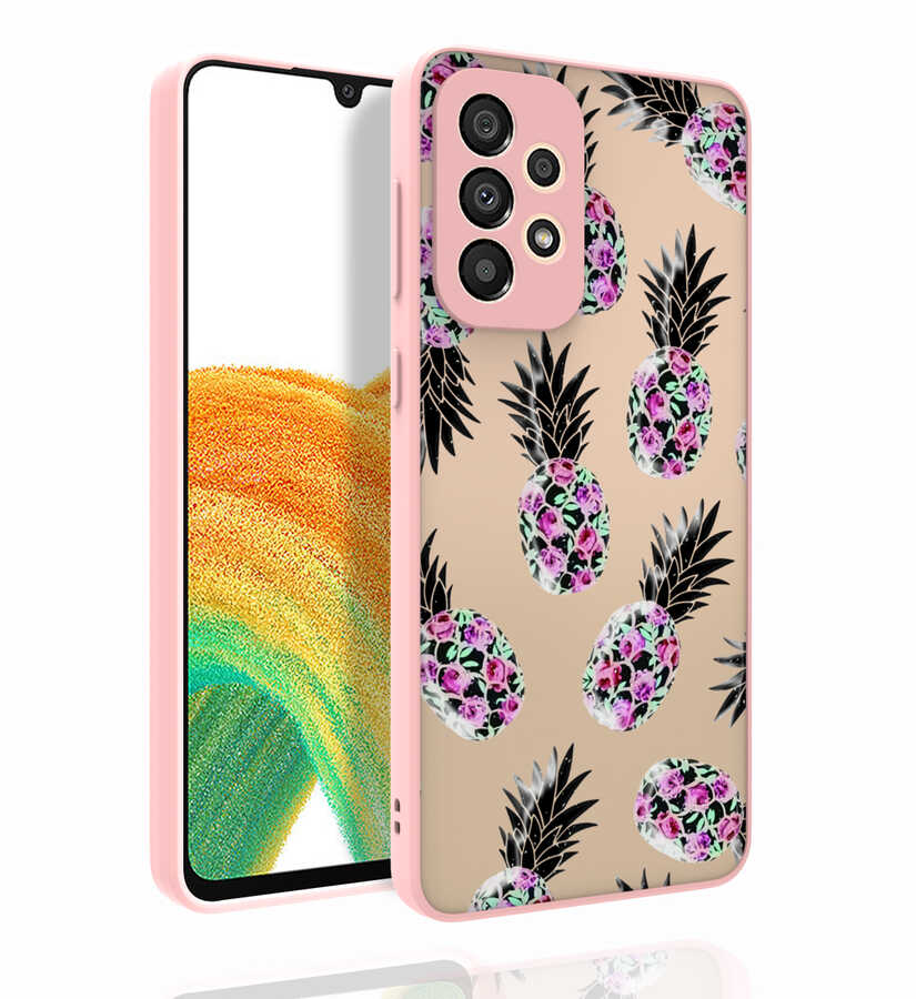 Galaxy A33 5G Kılıf Desenli Kamera Korumalı Parlak NXXA Nora Kapak-NO1