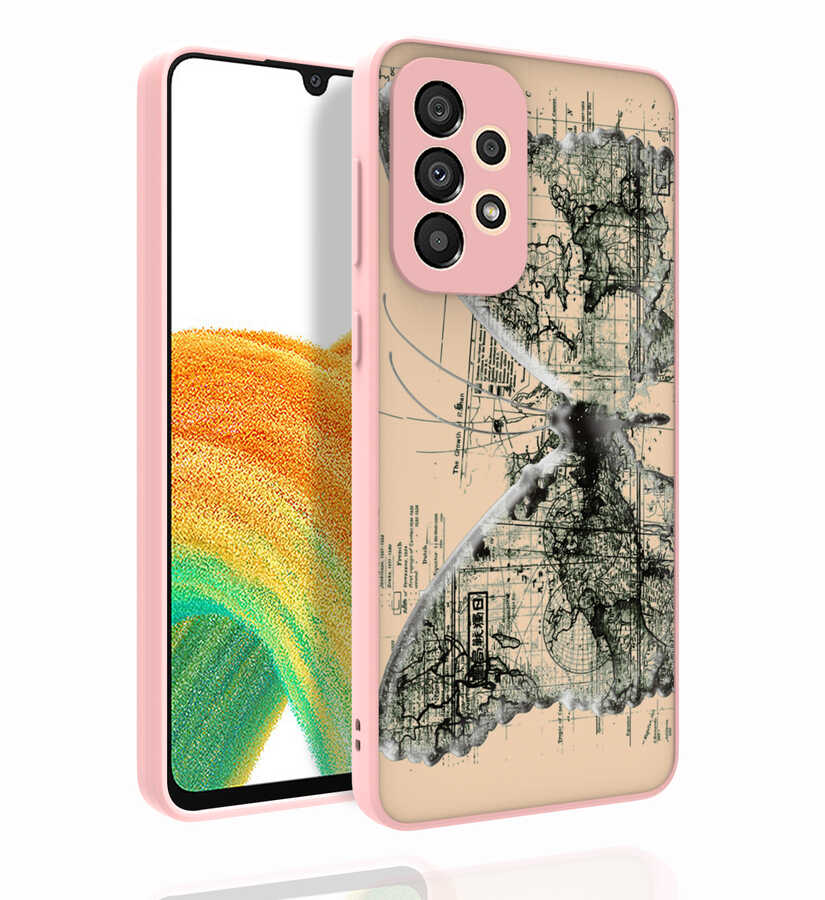 Galaxy A33 5G Kılıf Desenli Kamera Korumalı Parlak NXXA Nora Kapak-NO4