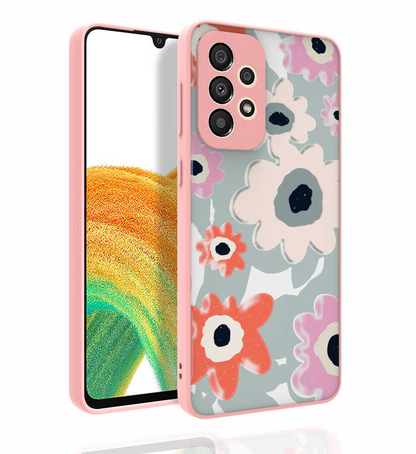 Galaxy A33 5G Kılıf Desenli Kamera Korumalı Parlak NXXA Nora Kapak-NO5
