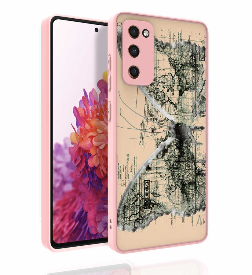 Galaxy S20 FE Kılıf Desenli Kamera Korumalı Parlak NXXA Nora Kapak-NO4