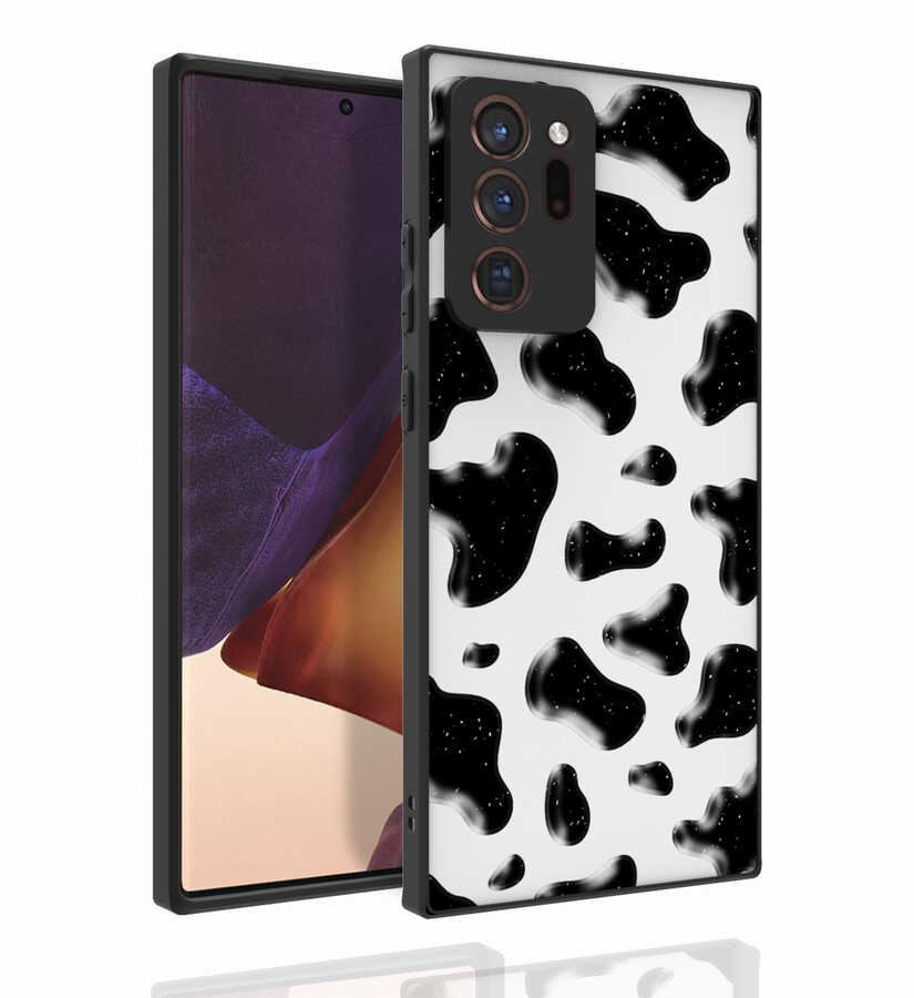 Galaxy Note 20 Ultra Kılıf Desenli Kamera Korumalı Parlak NXXA Nora Kapak-NO2