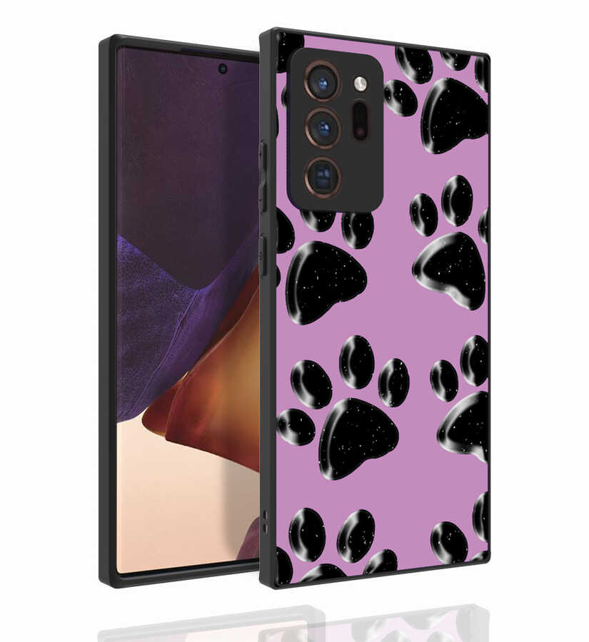 Galaxy Note 20 Ultra Kılıf Desenli Kamera Korumalı Parlak NXXA Nora Kapak-NO3