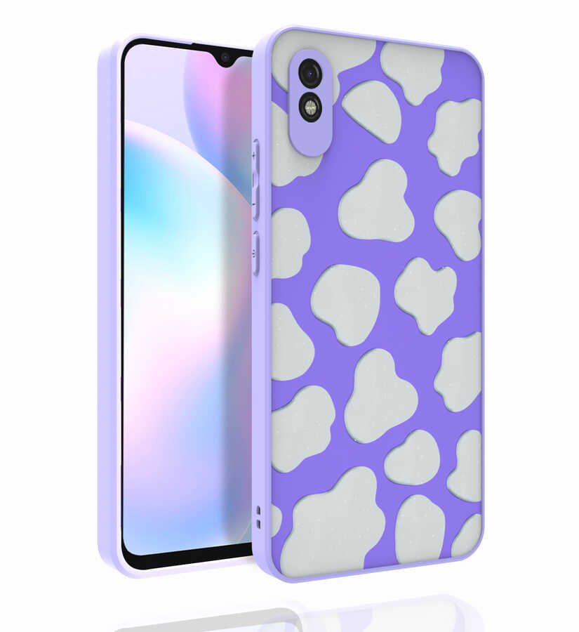 Xiaomi Redmi 9A Kılıf Desenli Kamera Korumalı Parlak NXXA Nora Kapak-NO6