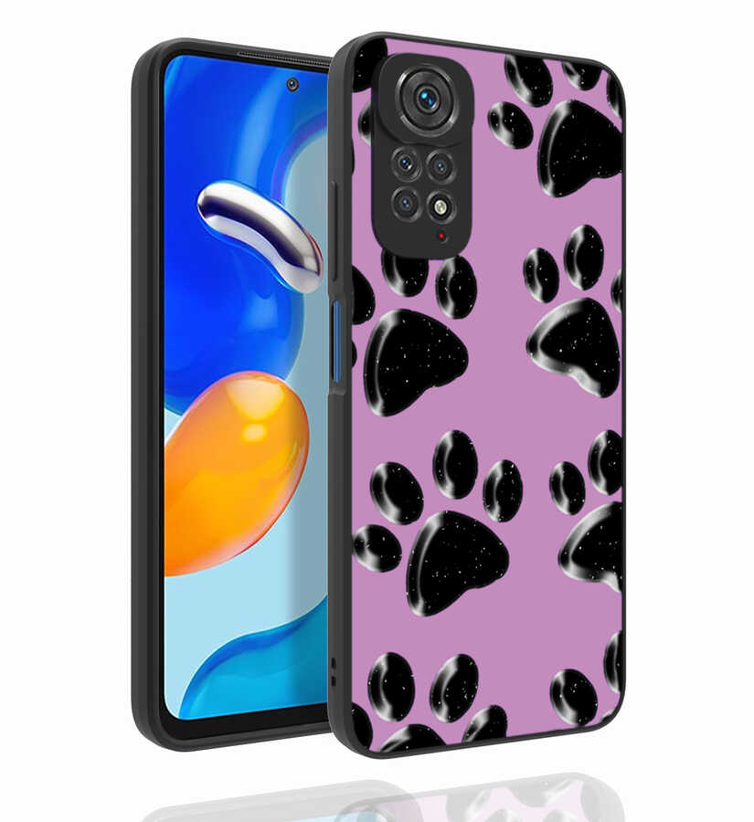 Xiaomi Redmi Note 11 Global Kılıf Desenli Kamera Korumalı Parlak NXXA Nora Kapak-NO3