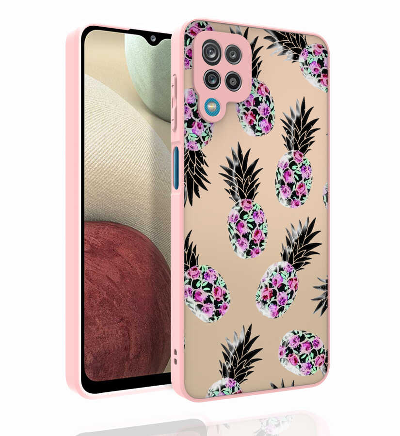 Galaxy M33 Kılıf Desenli Kamera Korumalı Parlak NXXA Nora Kapak-NO1