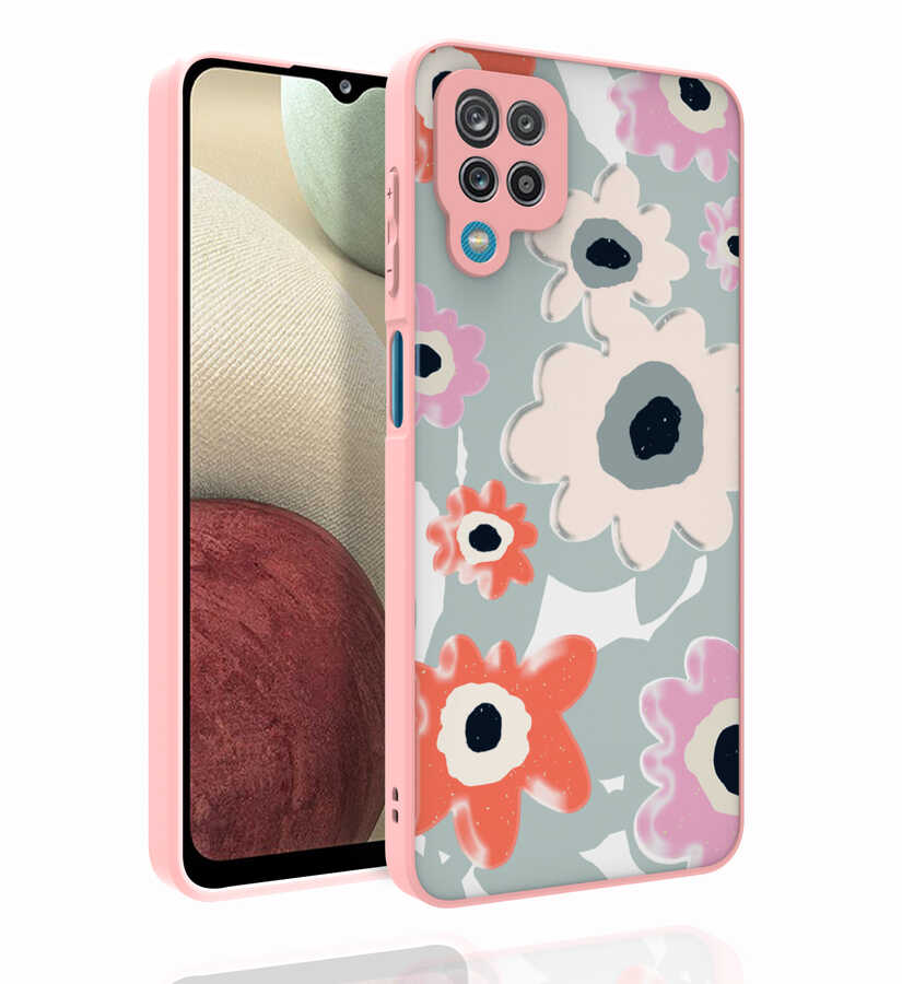 Galaxy M33 Kılıf Desenli Kamera Korumalı Parlak NXXA Nora Kapak-NO5