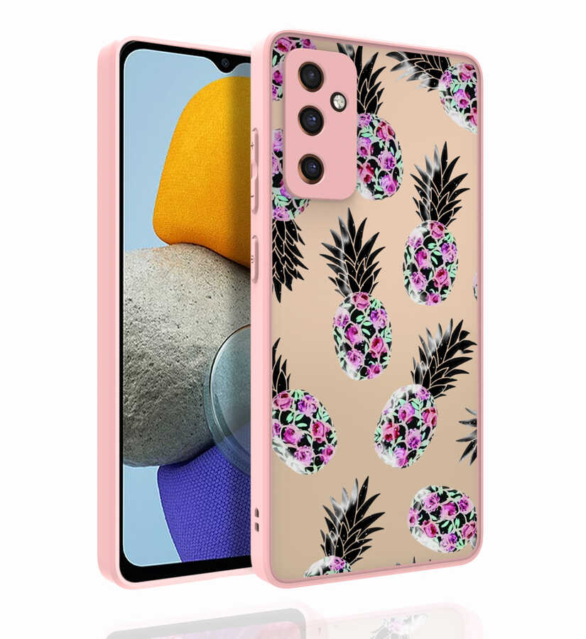 Galaxy M23 Kılıf Desenli Kamera Korumalı Parlak NXXA Nora Kapak-NO1