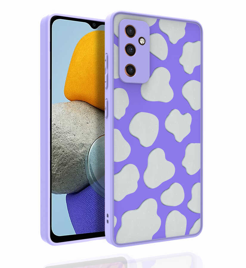 Galaxy M23 Kılıf Desenli Kamera Korumalı Parlak NXXA Nora Kapak-NO6