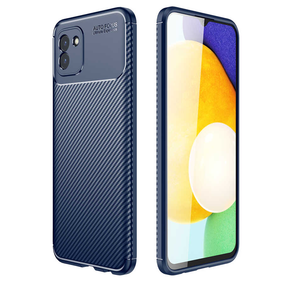 Galaxy A03 Kılıf NXXA Negro Silikon Kapak-Lacivert
