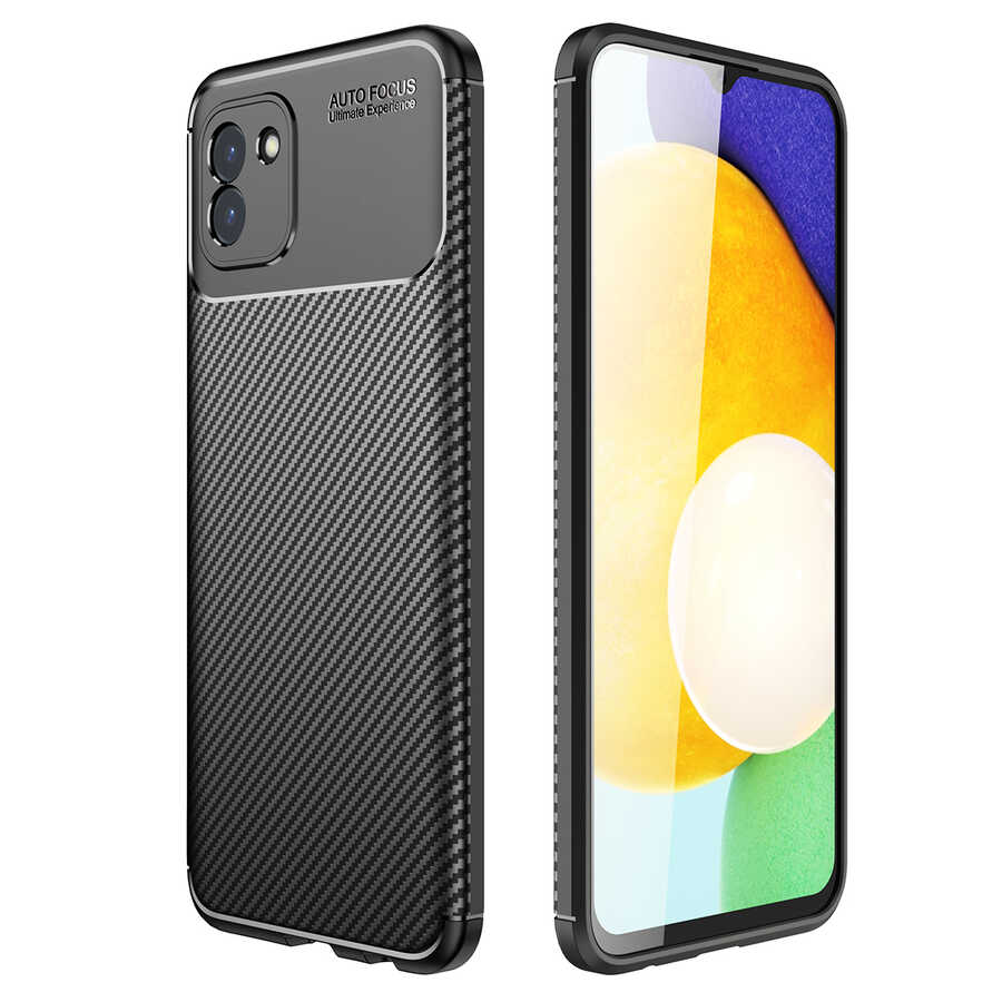 Galaxy A03 Kılıf NXXA Negro Silikon Kapak-Siyah