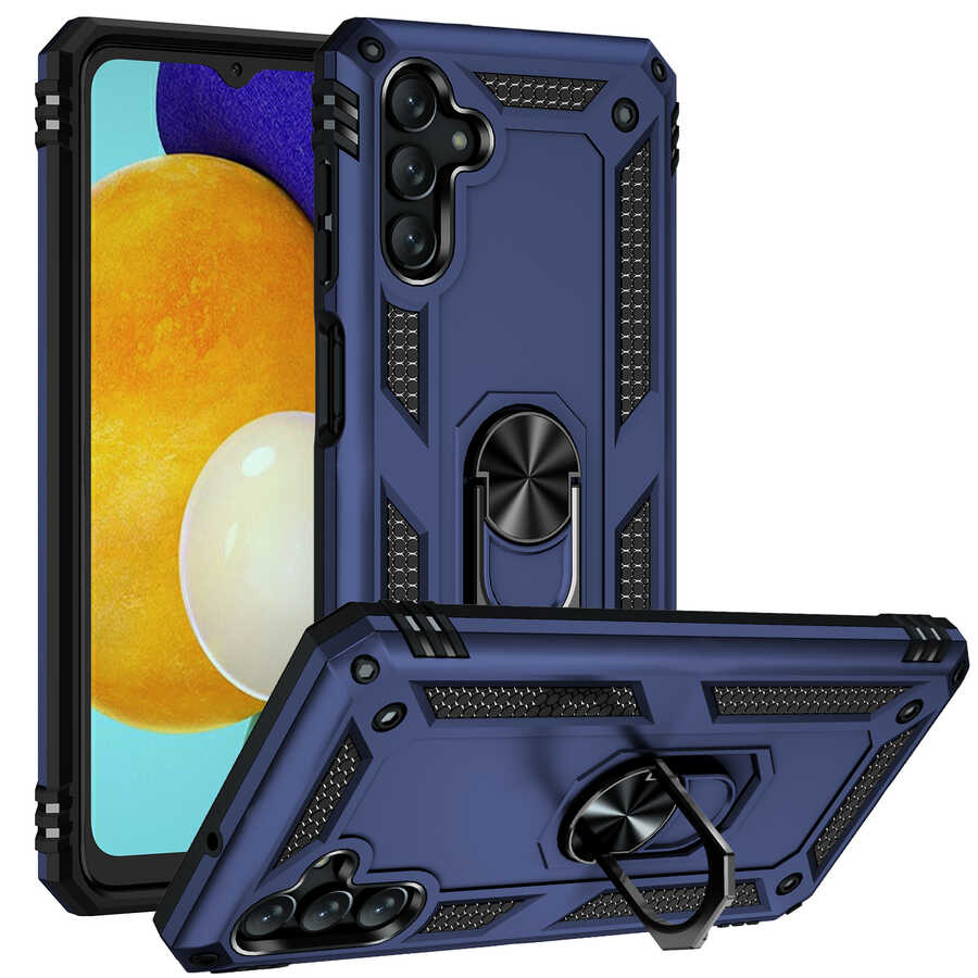 Galaxy A04S Kılıf NXXA Vega Kapak-Mavi