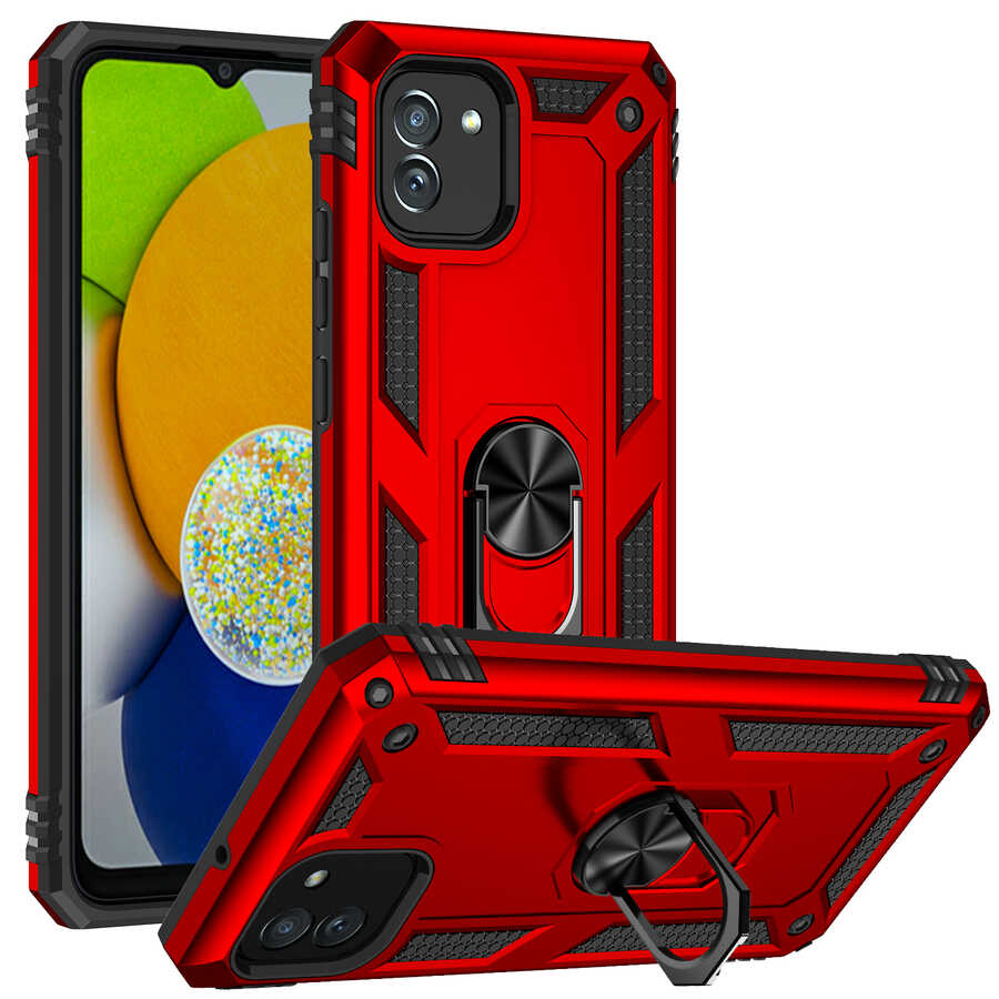 Galaxy A03 Kılıf NXXA Vega Kapak-Kırmızı