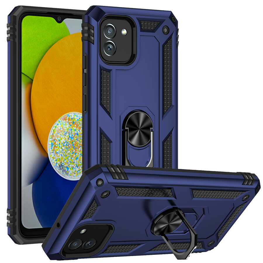 Galaxy A03 Kılıf NXXA Vega Kapak-Mavi