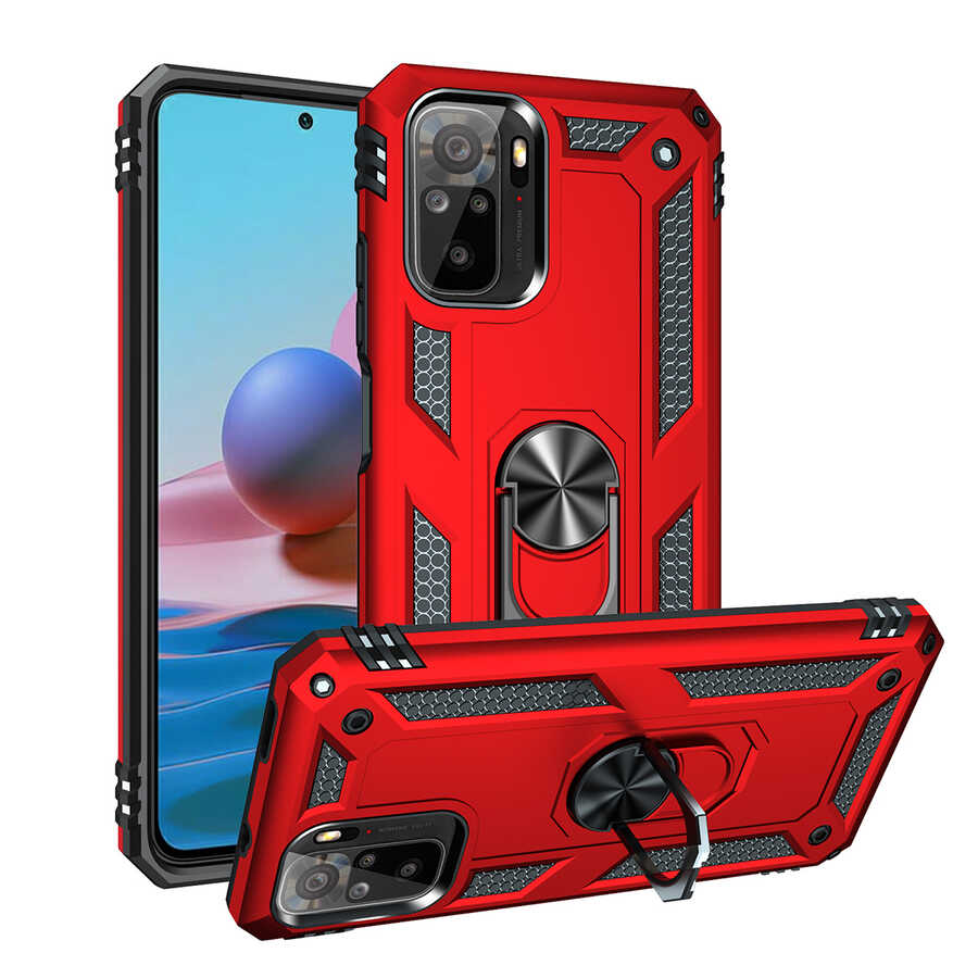 Xiaomi Poco M5S Kılıf NXXA Vega Kapak-Kırmızı
