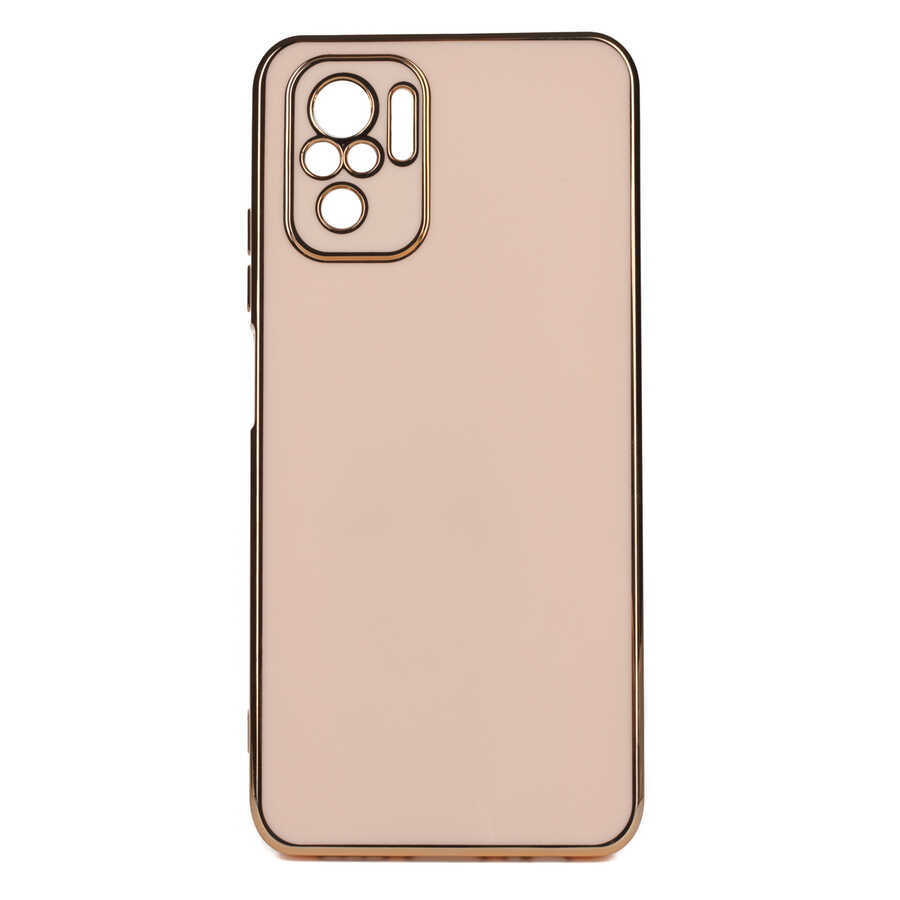 Xiaomi Poco M5S Kılıf NXXA Bark Kapak-Rose Gold