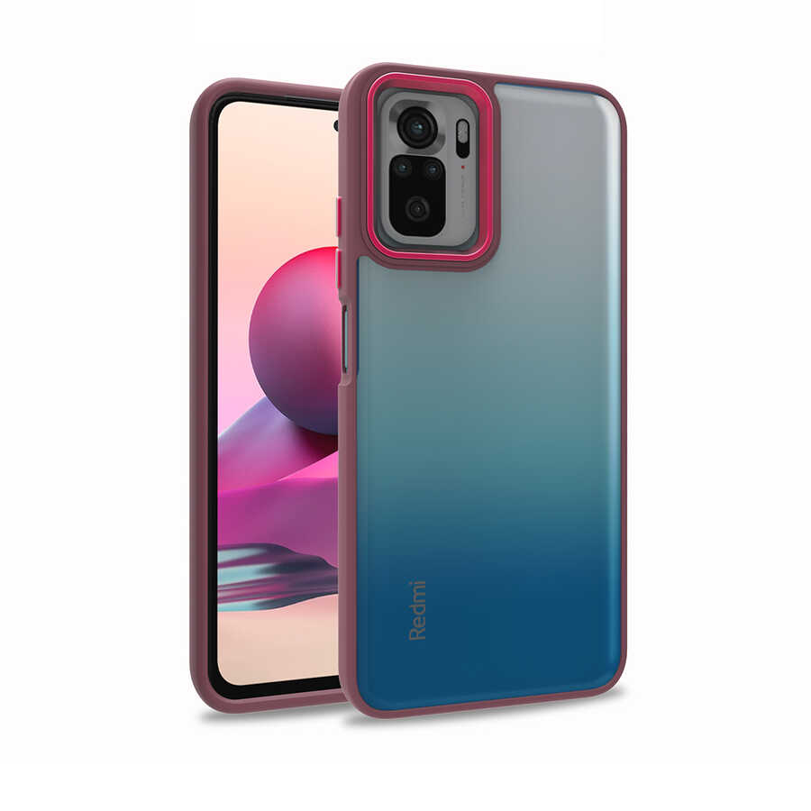 Xiaomi Poco M5S Kılıf NXXA Flora Kapak-Kırmızı