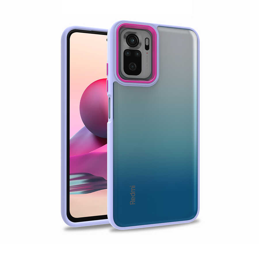 Xiaomi Poco M5S Kılıf NXXA Flora Kapak-Lila