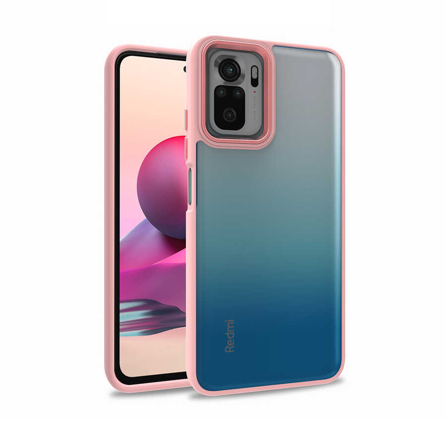 Xiaomi Poco M5S Kılıf NXXA Flora Kapak-Rose Gold