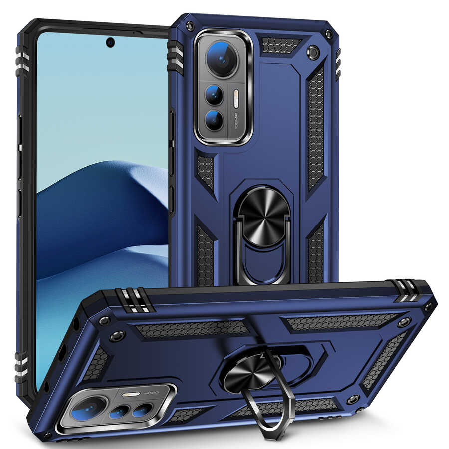 Xiaomi Xiaomi 12 Lite Kılıf NXXA Vega Kapak-Mavi