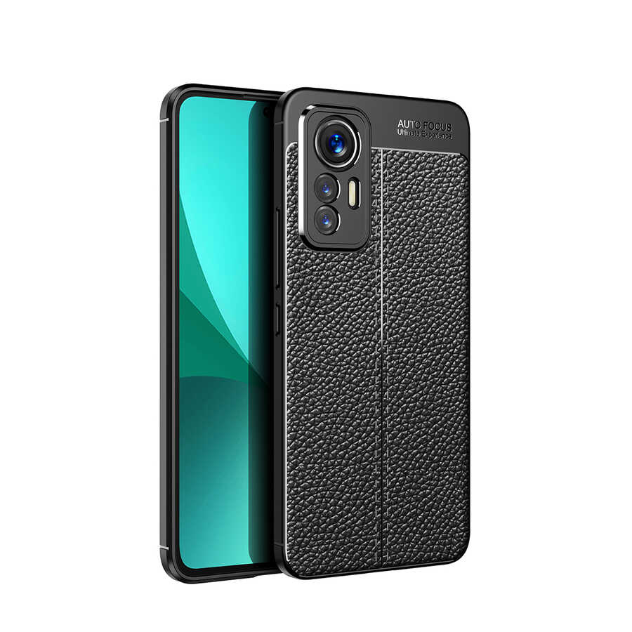 Xiaomi Xiaomi 12 Lite Kılıf NXXA Niss Silikon Kapak-Siyah