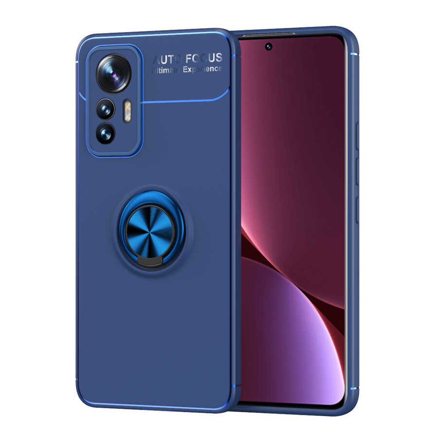 Xiaomi Xiaomi 12 Lite Kılıf NXXA Ravel Silikon Kapak-Mavi