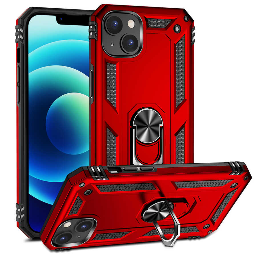 iPhone 14 Uyumlu NXXA Vega Kapak-Kırmızı