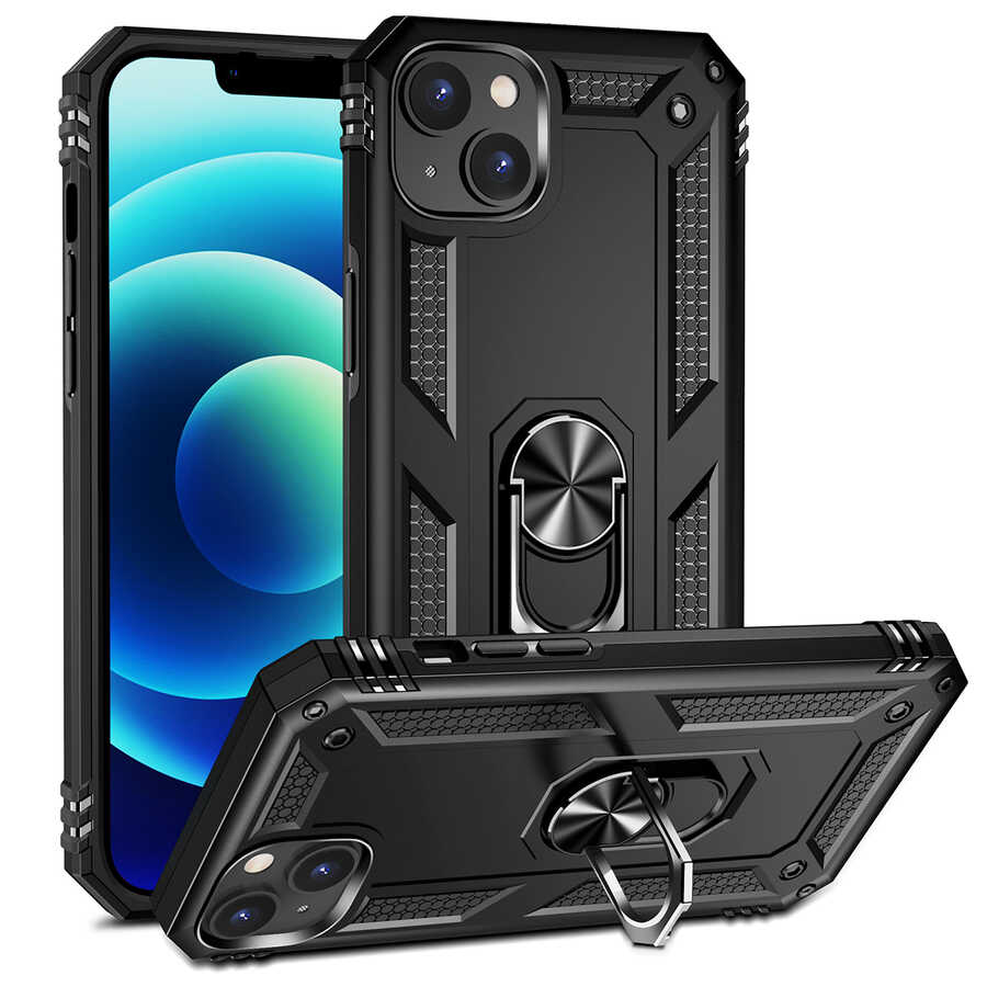 Apple iPhone 14 Plus Kılıf NXXA Vega Kapak-Siyah