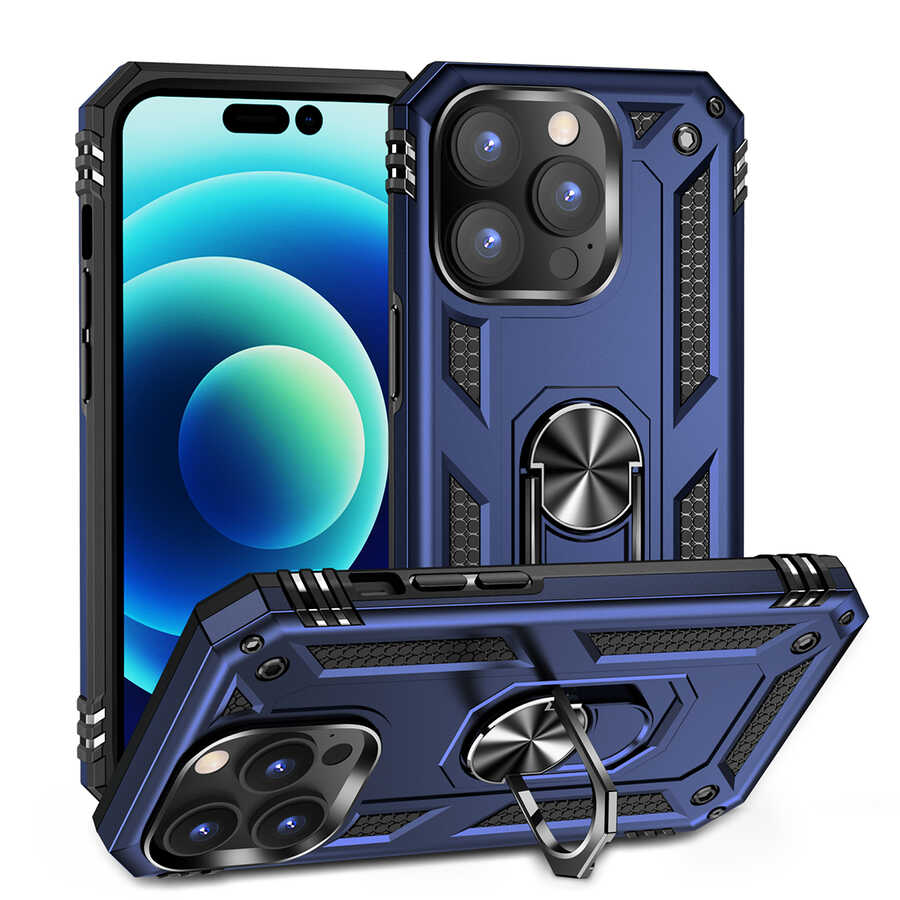 Apple iPhone 14 Pro Kılıf NXXA Vega Kapak-Mavi