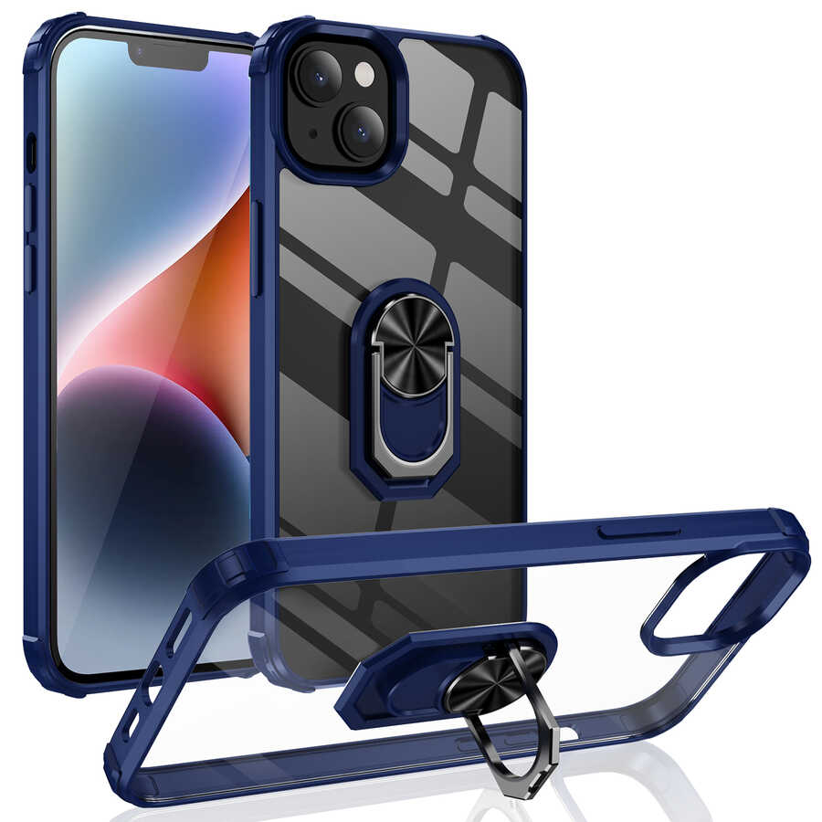 iPhone 14 Plus Uyumlu NXXA Mola Kapak-Lacivert
