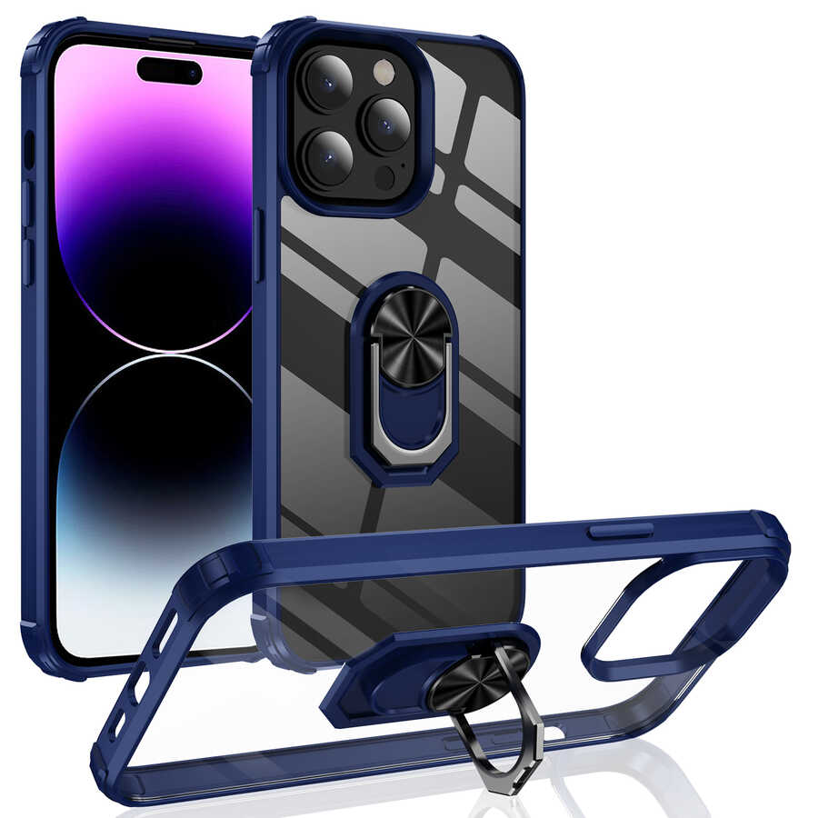 iPhone 14 Pro Uyumlu NXXA Mola Kapak-Lacivert