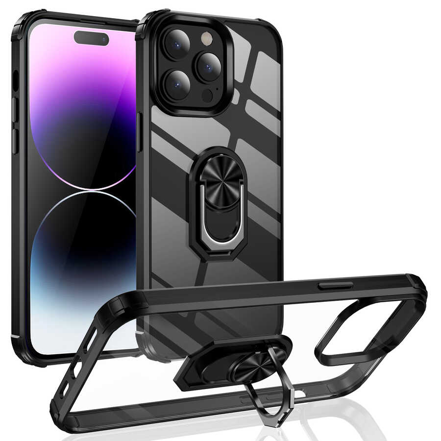 iPhone 14 Pro Uyumlu NXXA Mola Kapak-Siyah