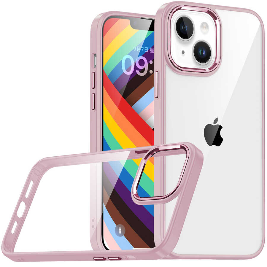 iPhone 14 Uyumlu NXXA Flora Kapak-Rose Gold