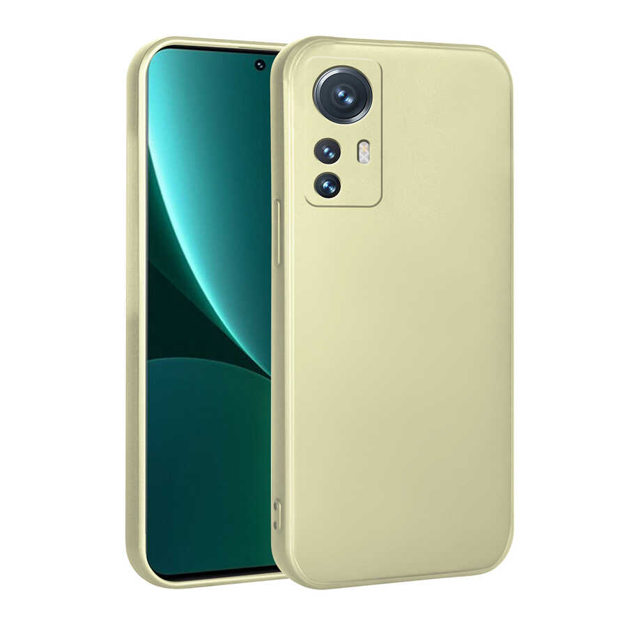 Xiaomi Xiaomi 12 Lite Kılıf NXXA Premier Silikon Kapak-Gold