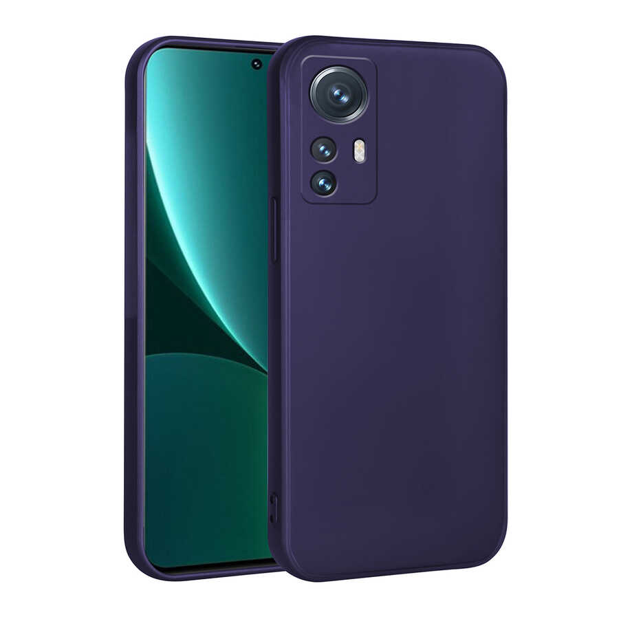 Xiaomi Xiaomi 12 Lite Kılıf NXXA Premier Silikon Kapak-Lacivert
