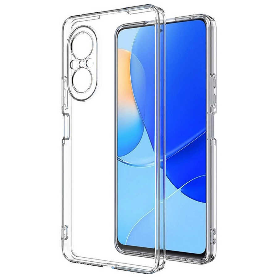 Huawei Nova 9 SE Kılıf NXXA Kamera Korumalı Süper Silikon Kapak-Renksiz