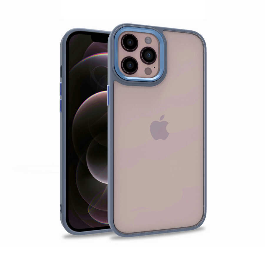 iPhone 12 Pro Max Kılıf NXXA Flora Kapak-Sierra Mavi
