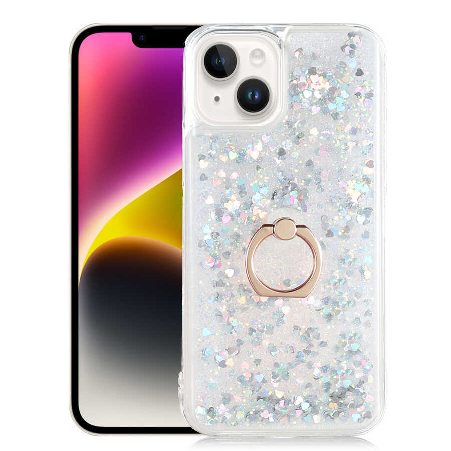 iPhone 14 Plus Uyumlu NXXA Milce Kapak-Gümüş