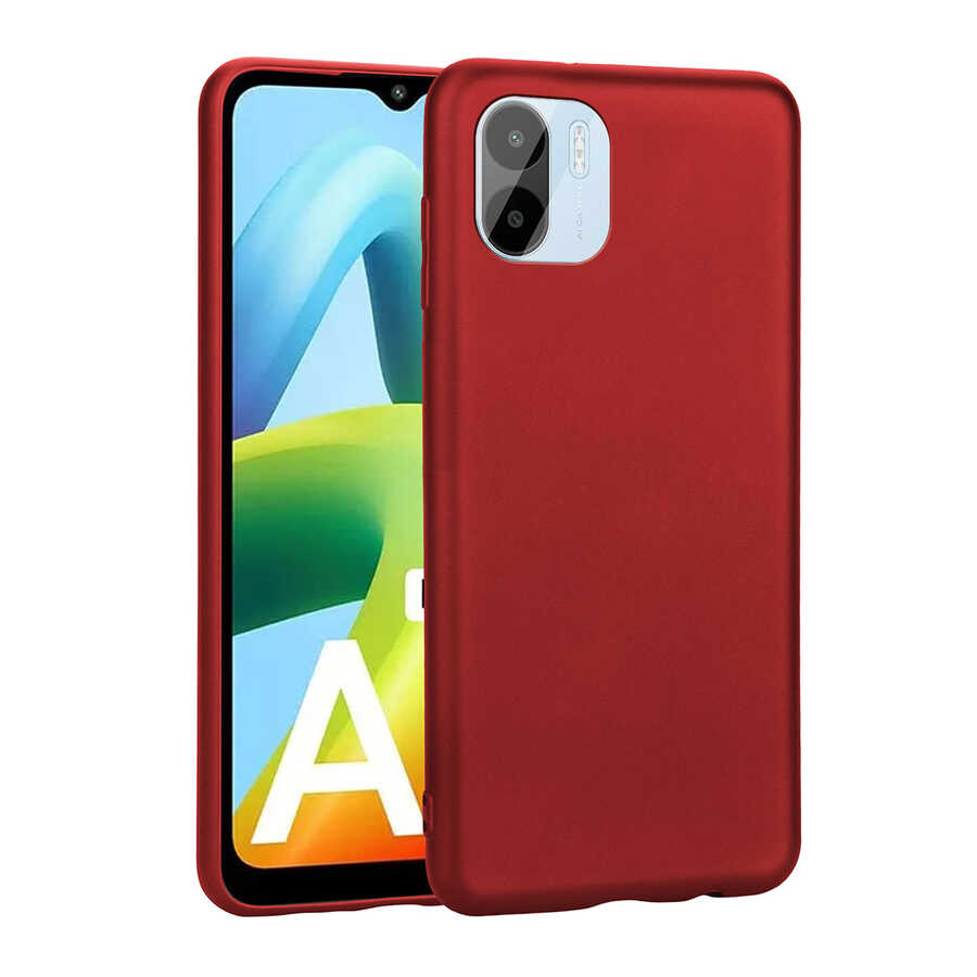 Xiaomi Redmi A1 Kılıf NXXA Premier Silikon Kapak-Kırmızı
