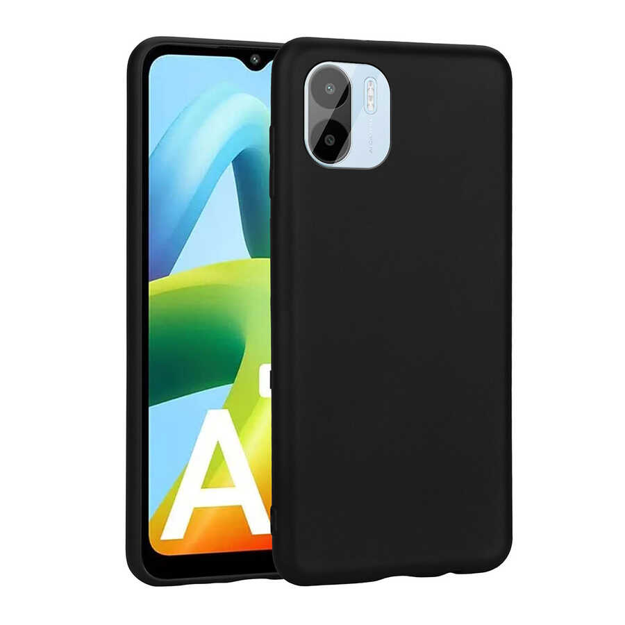 Xiaomi Redmi A1 Kılıf NXXA Premier Silikon Kapak-Siyah